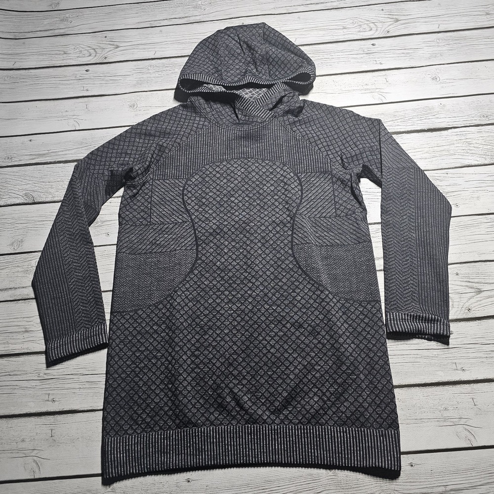 Lululemon Rest Less Patchwork Hoodie Women's‎ Size 8 Gray